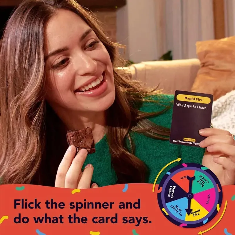 Gioco di carte definitivo per appuntamenti notturni per coppie 300 carte e spinner inclusi Idee per appuntamenti serali a casa — image 3