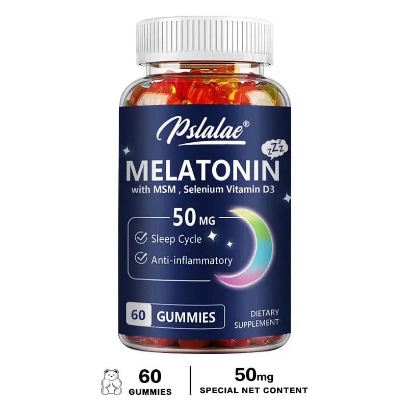 Gomas de melatonina 50mg - Ajudam a dormir, melhoram a qualidade do sono e apoiam o sono profundo