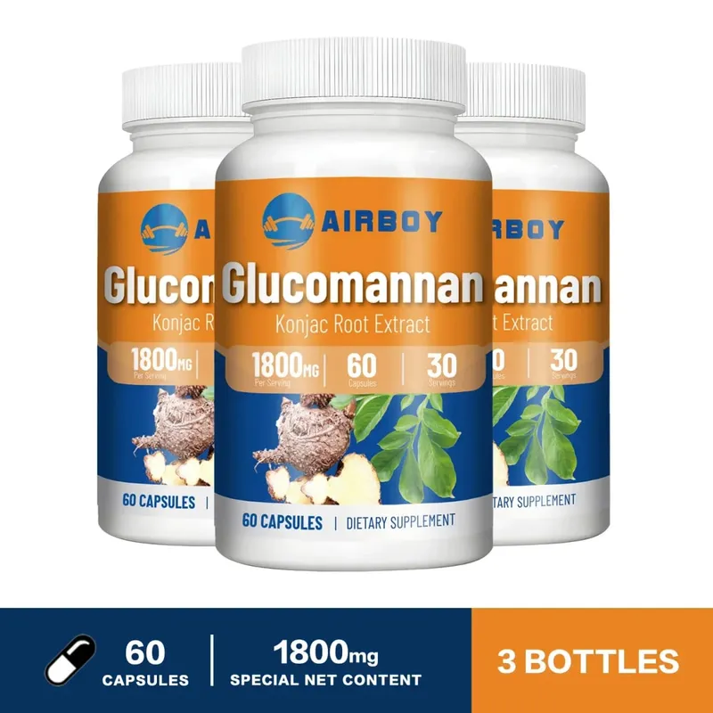 글루코만난 1800mg - 에너지 생산 촉진 포만감 증가 식욕 억제제 보충제 — image 11