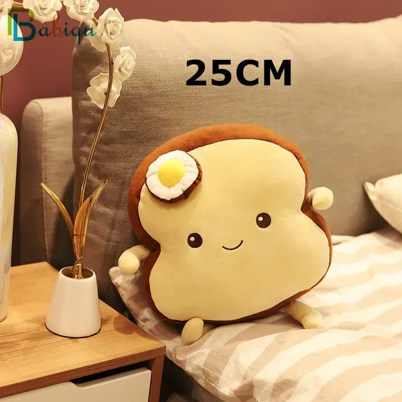 Oreiller en peluche créatif pour Toast, 25CM, mignon, pain doux Kawaii, jouet en peluche, Simulation de nourriture, poupée, oreiller de sommeil, coussin, cadeau pour enfants — image 11