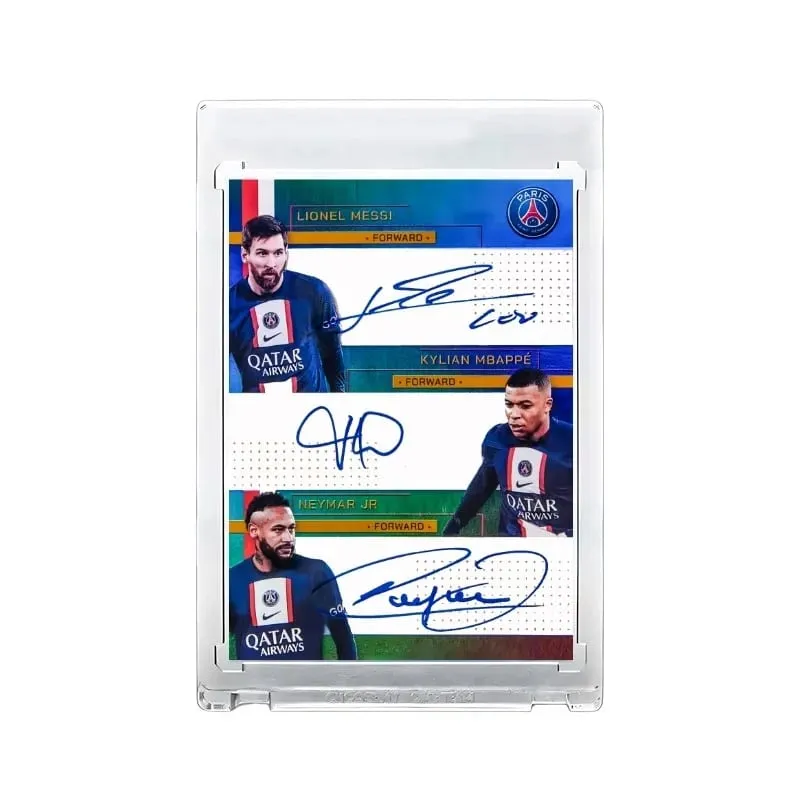 Set di carte da calcio All-Star fai-da-te con confezione regalo di compleanno per Messi Ronaldo e Mbappé per la collezione di carte per ragazzi di calcio — image 3