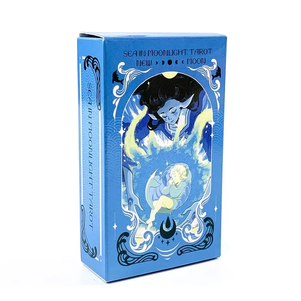 Sea in Moonlight Tarot Cards 78 Card English Version Divination Board Games Perfect for Emotional Healing & Intuitive Reading — image 2