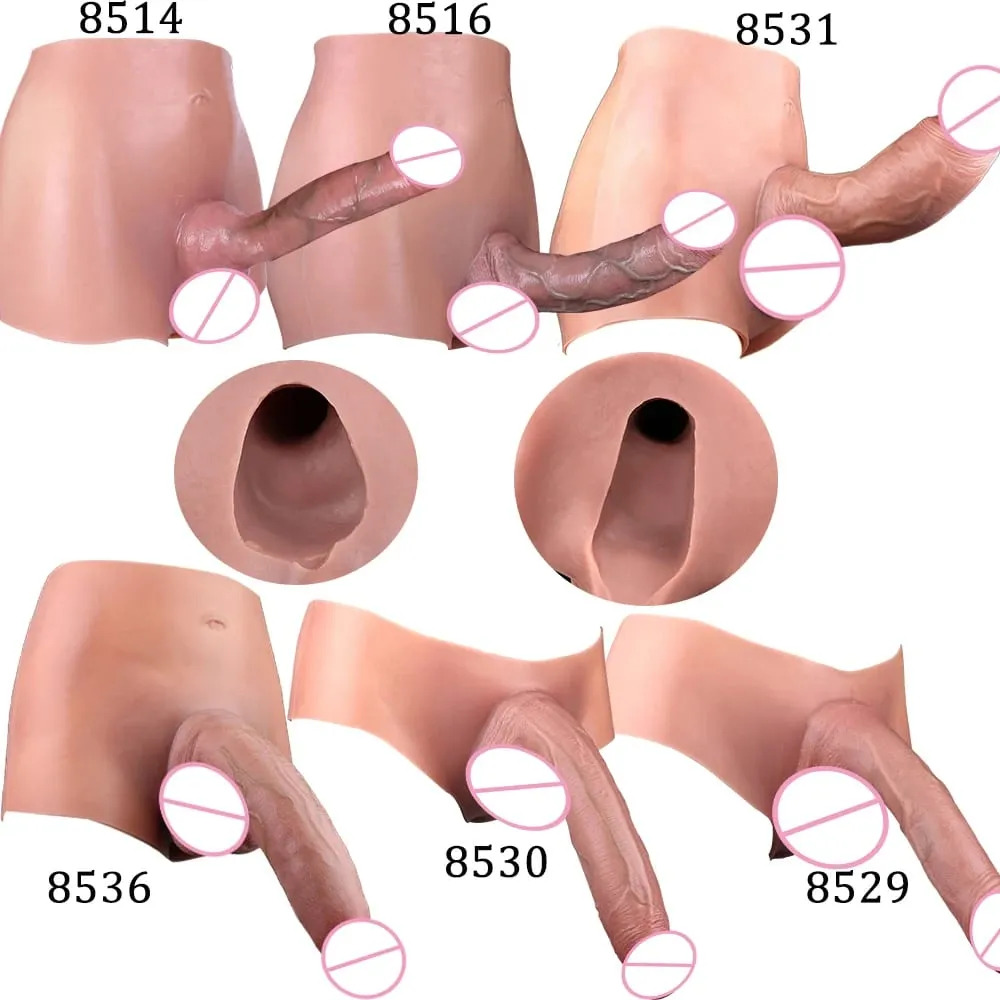 Duże, puste spodnie silikonowe typu Dildo Premium, nadające się do noszenia, hiperrealistyczne, wkładane nakładki na penisa, intymne zabawki do noszenia dla dorosłych — image 2