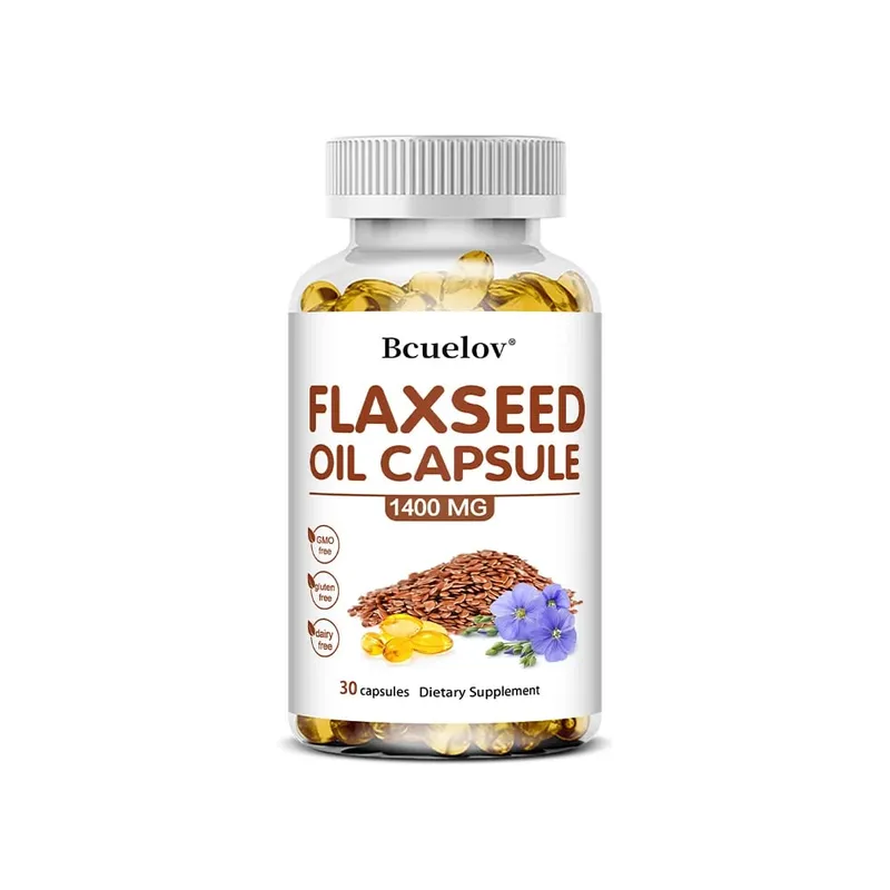 Huile de lin + capsules OMEGA-3 – Bon pour le cœur, le cerveau, les yeux, les articulations, la santé des os et améliore l'immunité 120 capsules — image 8