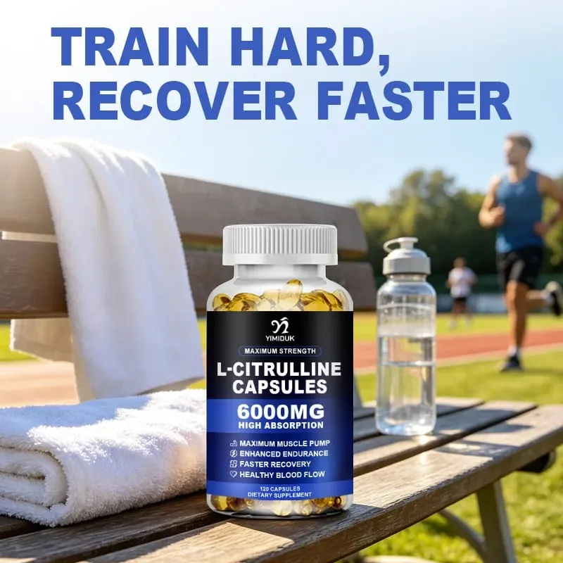 Kapsul L-citrulline Premium dengan Gelatin Citrulline Potensi Tinggi Mendukung Kesehatan Kapal Meningkatkan Latihan Mempercepat Perbaikan Otot — image 7