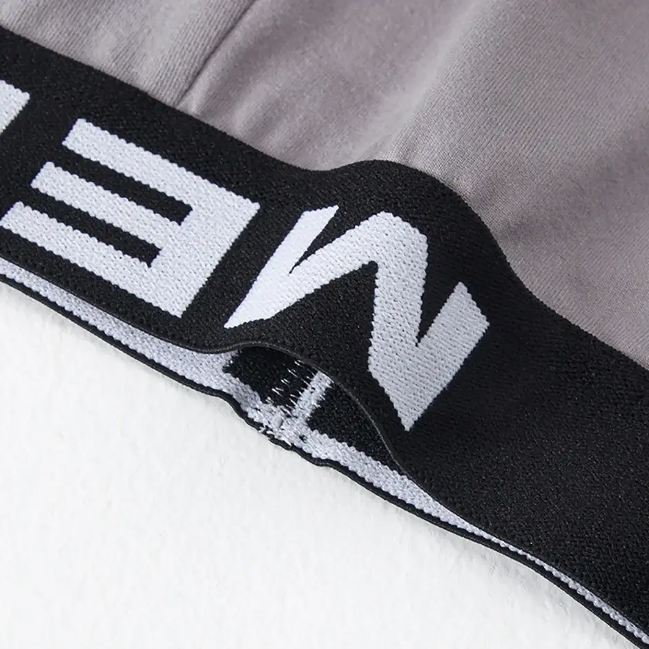 7-piece Set of Four Season Men's Solid Color Long Casual Underwear, Fashionable Sports Underwear, Plus Size Flat Corner Pants — image 9