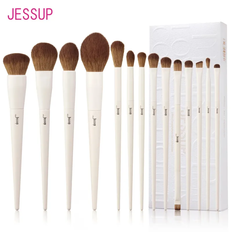 Jessup Trang Điểm 10-14Pc Bộ Cọ Trang Điểm Tổng Hợp Cọ Kem Nền Đường Viền Phấn Mắt Lót Pha Trộn Nổi Bật T329 — image 1