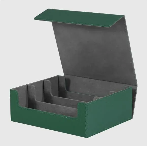 Boîte de rangement pour cartes à collectionner, peut contenir plus de 1800 jeux simples, fermeture magnétique, boîte à cartes en cuir PU, convient aux cartes TCG Yugioh