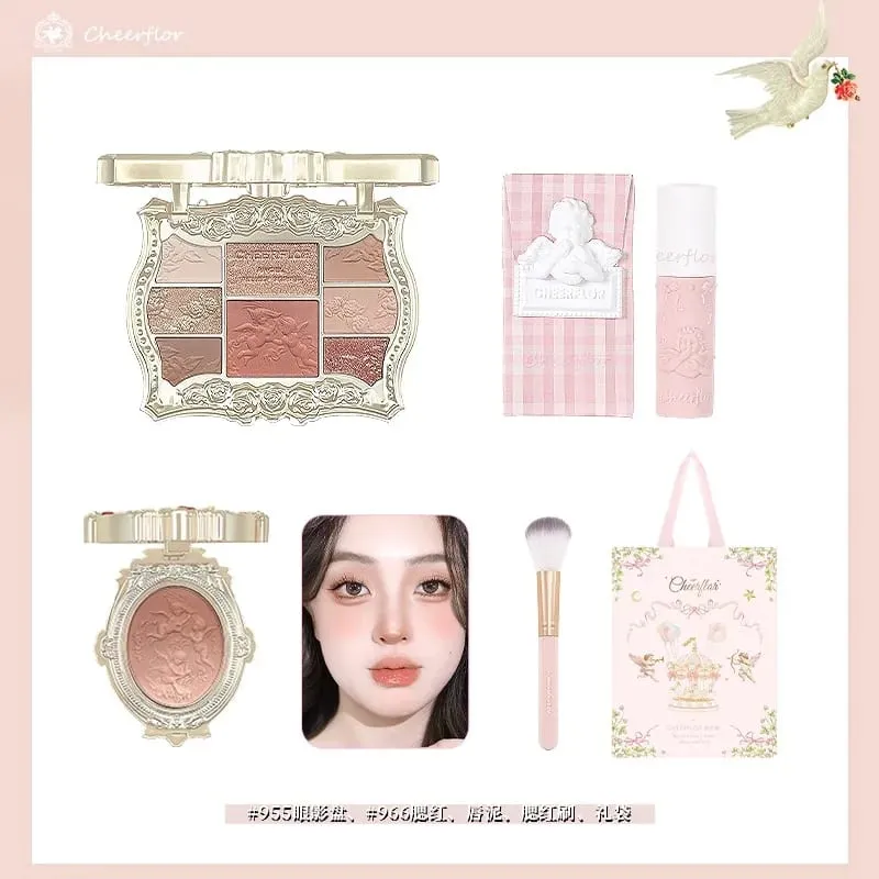 Coffret cadeau de maquillage, cosmétiques, Blush, rouge à lèvres, Palette de fard à paupières, Kit de maquillage pratique Premium, cadeau d'anniversaire pour femmes Gi — image 5