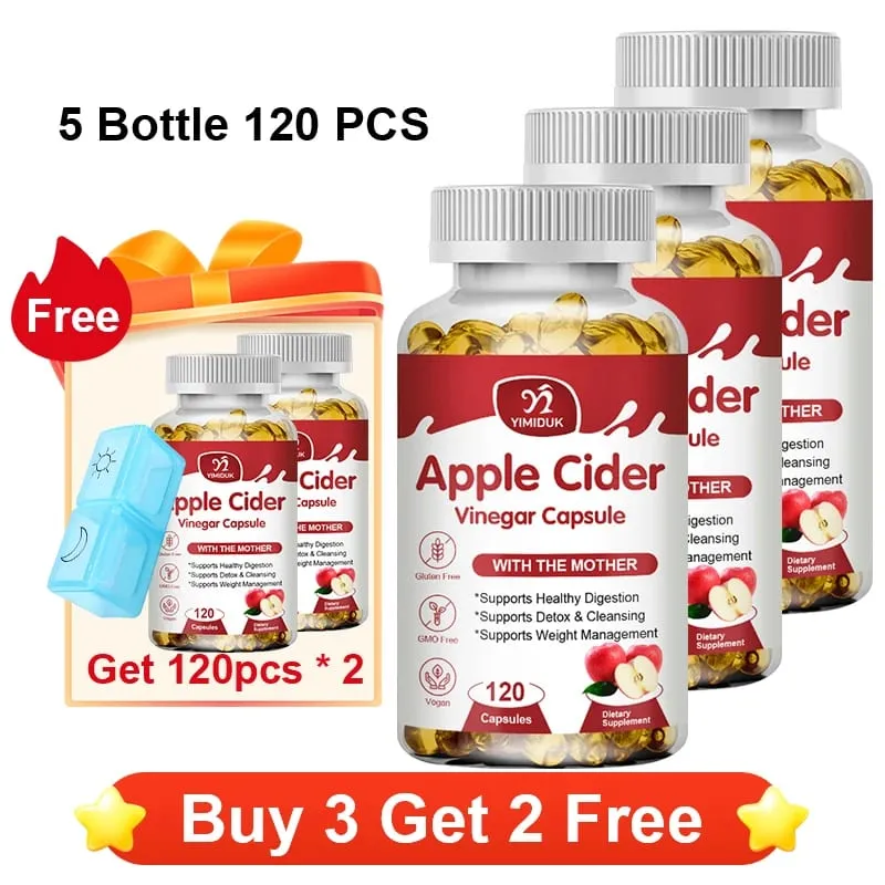 Apfelessig-Kapseln 1600 mg unterstützen die Verdauung, natürliche Reinigung, Gewichtsmanagement, Immungesundheit und Stoffwechselgleichgewicht — image 13