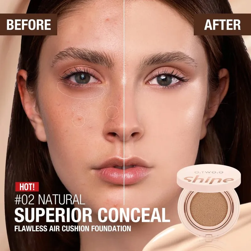O.TWO.O Full Makeup Set Waterproof Mascara Eyeliner Foundation BB Cream Air Cushion Concealer Lipstick Face Primer Cosmetics Set — image 4