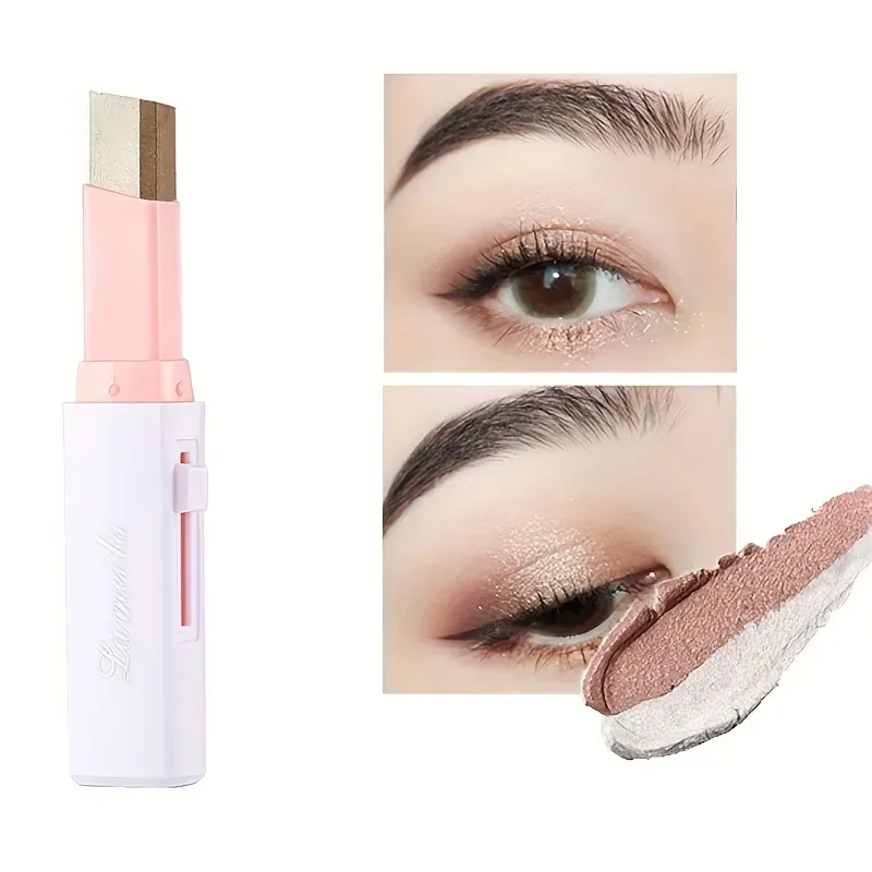 Dobbeltfarvet øjenskyggestift Perleskinnende øjenskygge Blyant Glitter Liner Highlighter Flerfarvet øjenskygge Øjenmakeup Kosmetik — image 7