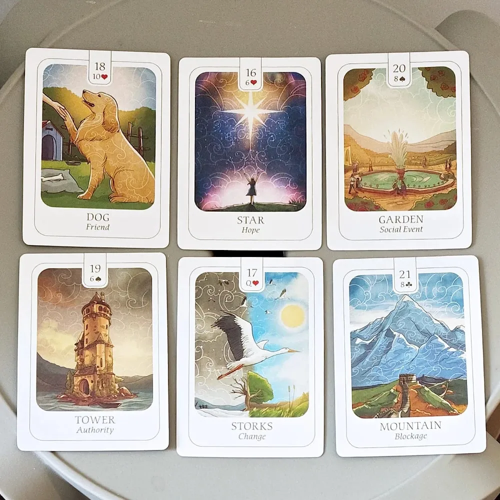 Semplicità Lenormand Deck 9*6 cm 41 pezzi Carte splendidamente illustrate con simbolismo significativo con carte Sì No Forse — image 5