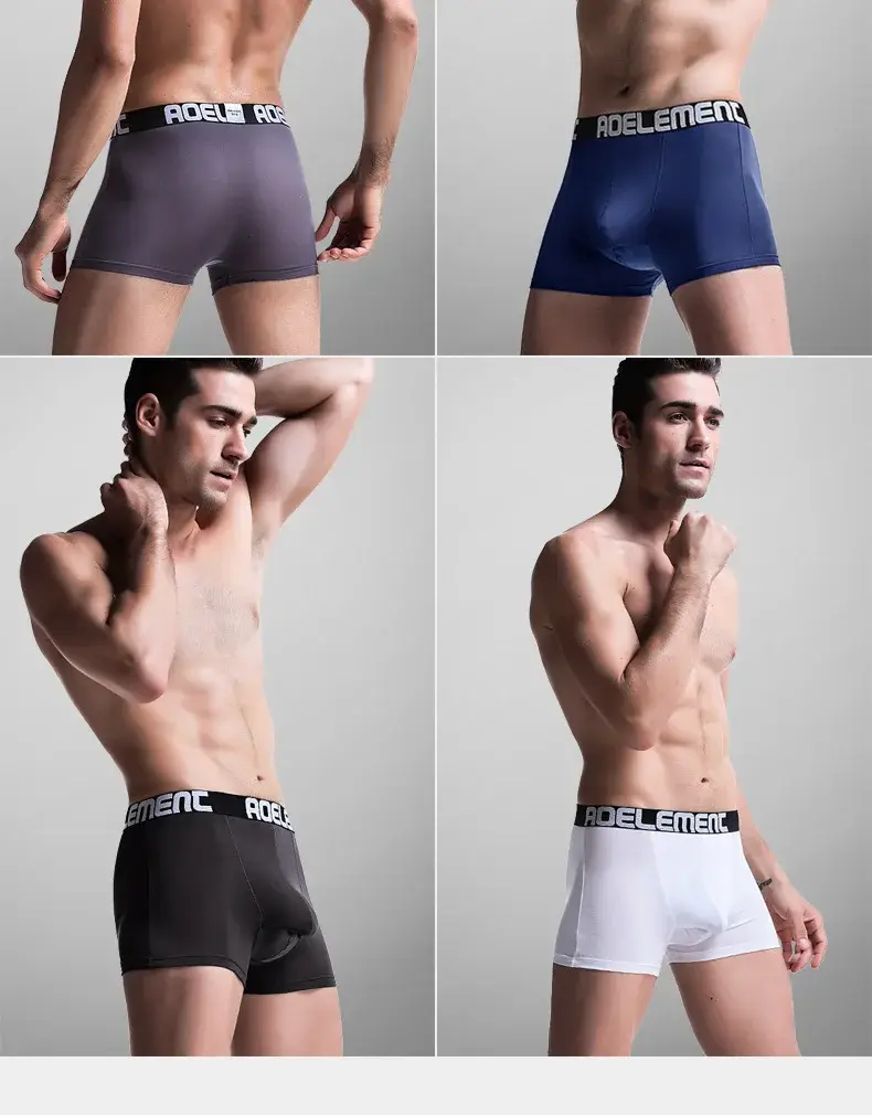 L-5XL Uomini di Grandi Dimensioni Varicocele Biancheria Intima Scrotale Testicolo Supporto Dual Pouch Boxer Cavo Spermatico Proiettile Separazione Mutande — image 6