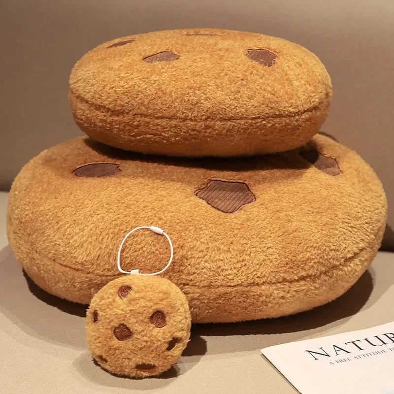 Coussin de siège en peluche de biscuits créatifs, oreillers alimentaires doux, jouets de poupée en peluche pour enfants, décor de chambre d'anniversaire pour filles, cadeau du nouvel an — image 8