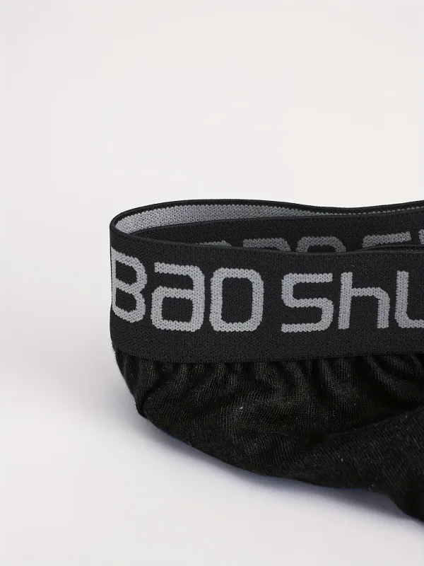 Sous-vêtements en coton pour hommes, 5 pièces, noirs, confortables, respirants, simples, à la mode, slips de sport décontractés, combinaison — image 6