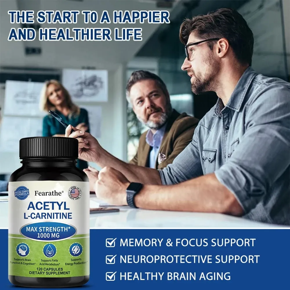 Acetyl L-Carnitine - High Potency Supports Natural Energy Production Sports Nutrition Supports Memory and Concentration — image 3