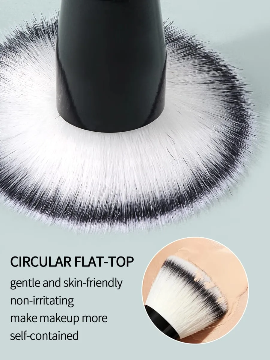 1 Stück Stippling Foundation Make-up Pinsel Flat-Top-Gesichtskosmetikpinsel für flüssige Creme Foundation Rouge Gesichts-Make-up Beauty-Tool — image 3