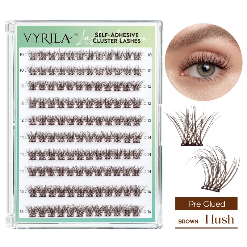 Samolepící řasy Bez nutnosti lepidla Řasy 10‑16 mm Předlepené řasy D Curl Soft Natural Press on Lashes — image 14