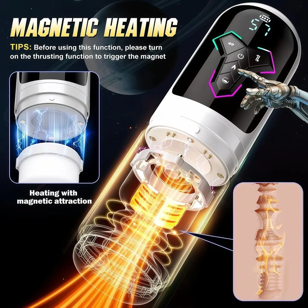 Tự Động Kính Thiên Văn Nam Masturbator Đâm Hút Rung Làm Nóng BF Thủ Dâm Cốc Nam Giới Trưởng Thành Đồ Chơi Tình Dục — image 4