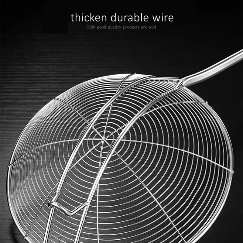 LFGB-Zertifizierung Küchen-Kochsieb aus Edelstahl 304, extrem langlebiges Drahtsieb, 14–18 cm Durchmesser, Bratschaufelwerkzeug — image 6