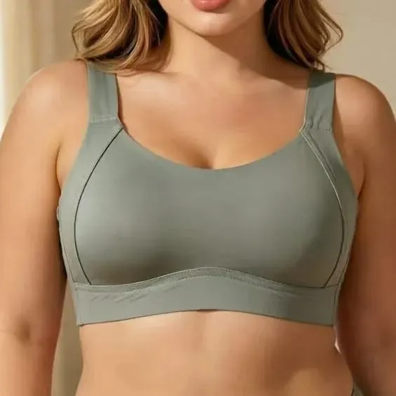 Reggiseno minimizzatore senza fili senza cuciture, supporto morbido, coppa piena, reggiseno sottile, intimo confortevole per busto grande, seno laterale da donna — image 1