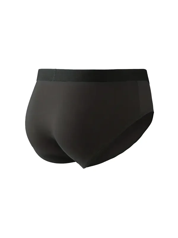 Sous-vêtements pour hommes, couleur unie, slips très extensibles, respirants, à la mode, grande taille, 5 pièces/ensemble — image 3