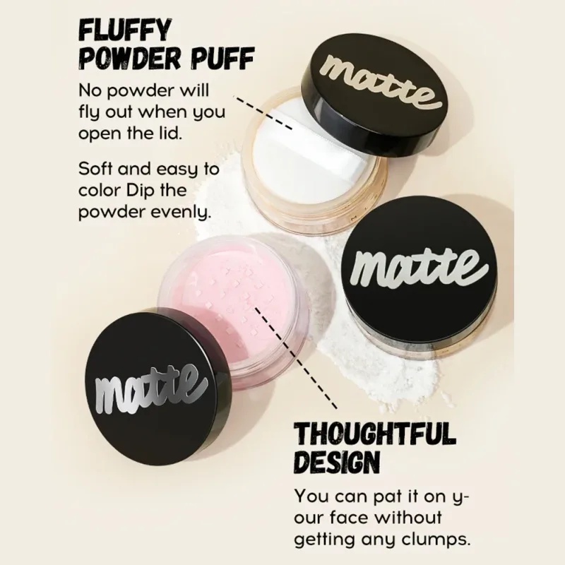 Set Rias Wajah All in One Liquid Foundation Powder Primer dan Egg untuk Hasil Matte Tahan Lama