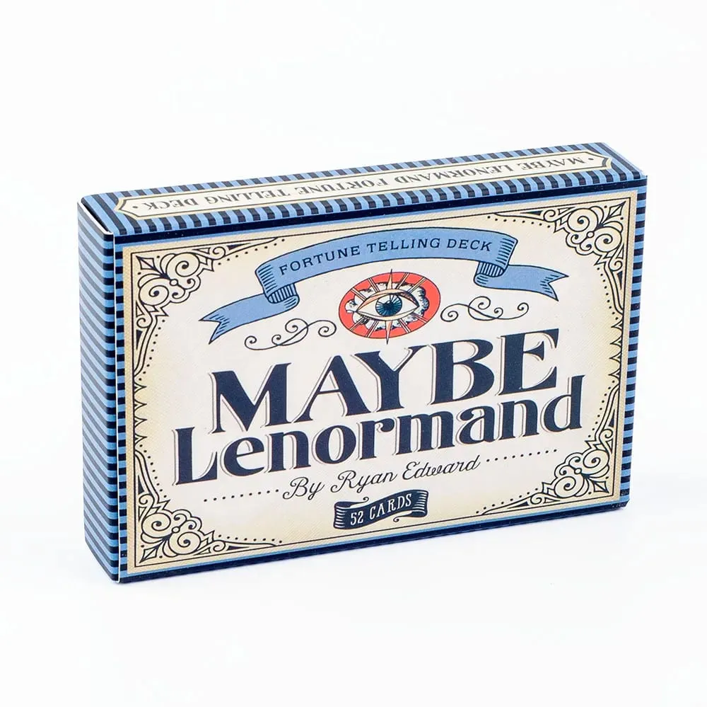 아마도 Lenormand 52 카드 데크-점쟁이 파티 보드 게임을 위한 초보자 친화적인 운명 점 타로 9.7x6.3cm