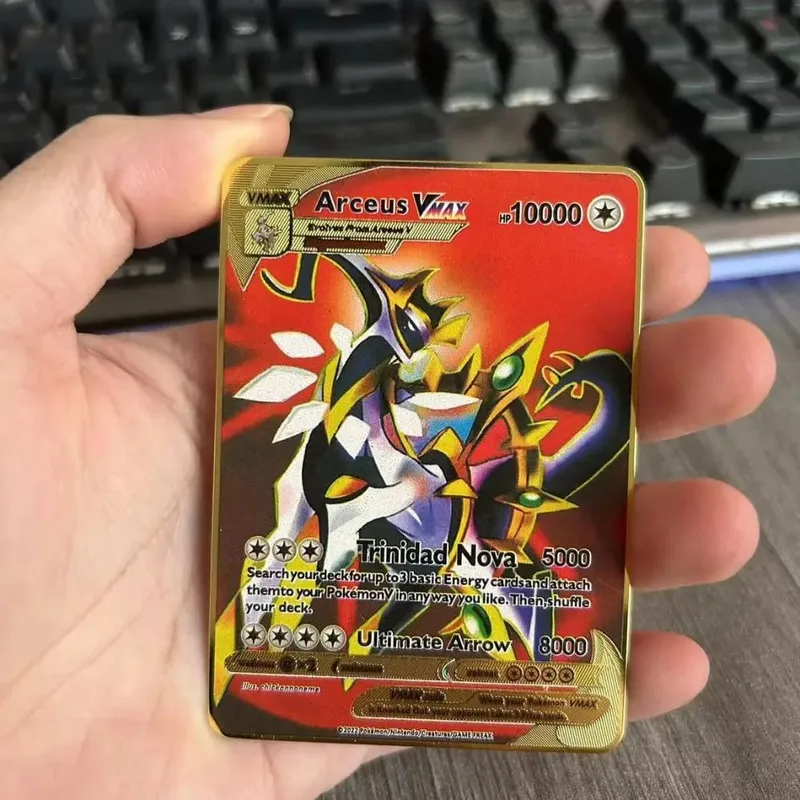 البوكيمون لعبة معدنية جمع بطاقة أنيمي الشكل تشارجر بيكاتشو بلاستويز Mewtwo معركة جمع كارت بطاقة لعبة هدية — image 22