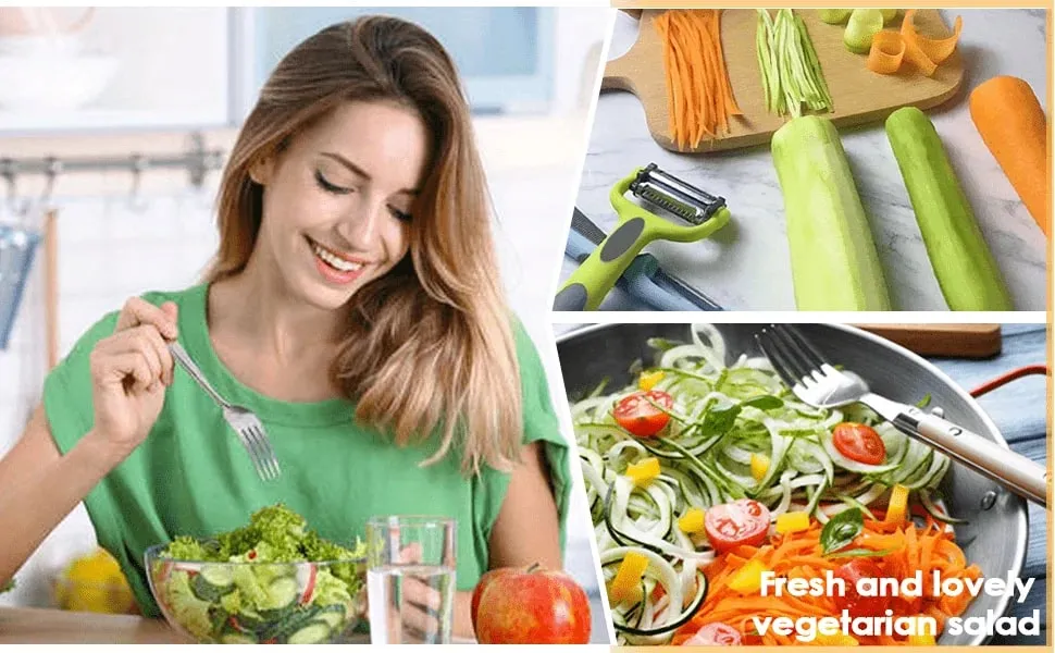 Pelapatate multifunzionale 3 in 1 per frutta e verdura, grattugia e trituratore: l'utensile da cucina definitivo Accessori da cucina — image 7