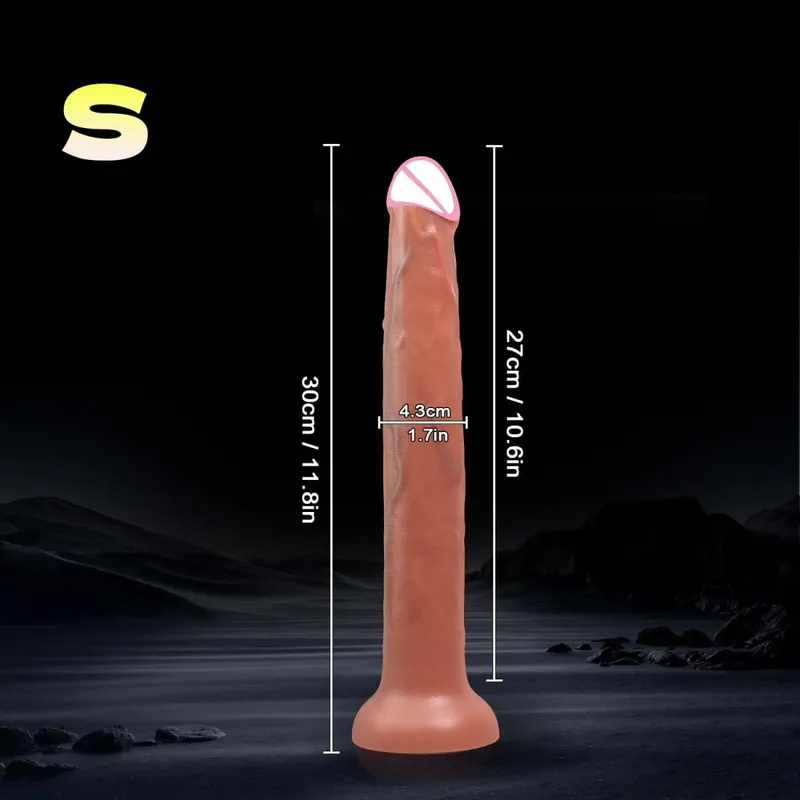 3 dimensioni realistico super lungo pene dildo con ventosa morbido masturbatore enorme sensazione di pelle cazzo anale giocattolo del sesso per uomini donne adulti
