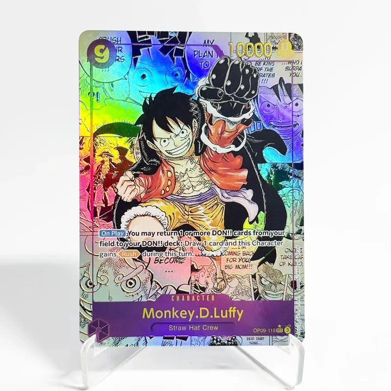 OP09 One Piece Emperors in the New World Deck organisé Luffy Shanks Roger Buggy Zoro Dragon Foil Cartes proxy texturées Anglais — image 3