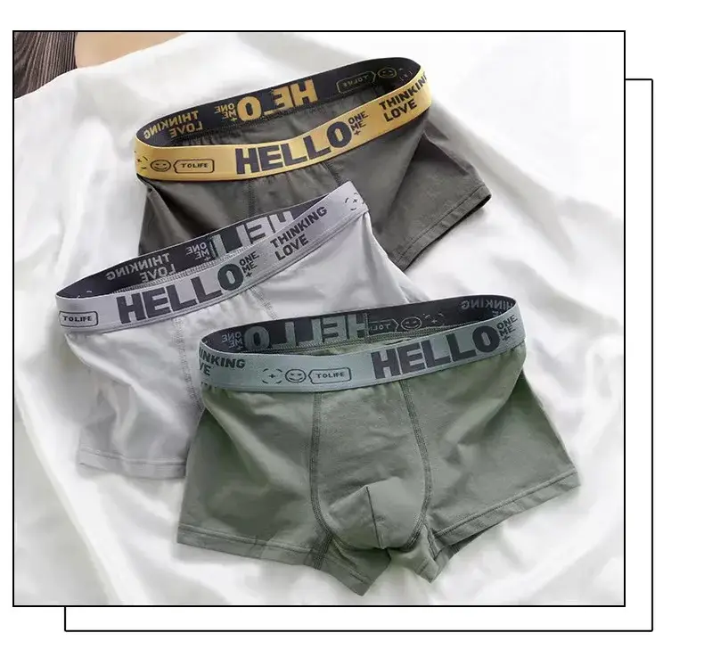 5 st herrunderkläder, andas bekväma snabbtorkande stretchiga boxerbyxor, sexiga kalsonger, trendiga boxertrosor för män