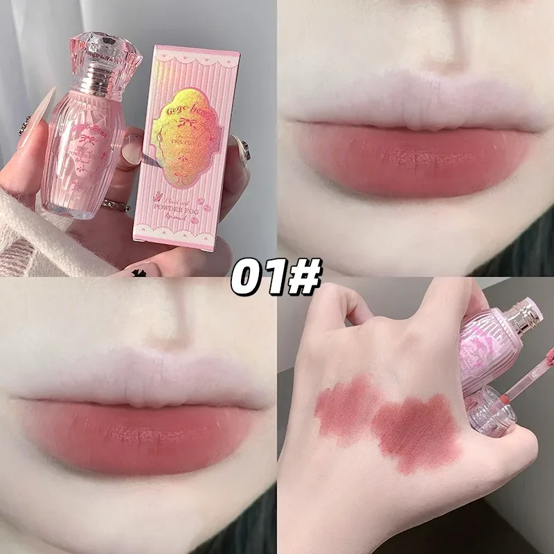 Gegebear prášek na rty bahenní matné rty s nízkou sytostí bílá rtěnka přirozená barva bez kelímku dlouhotrvající make-up bez vyblednutí — image 11