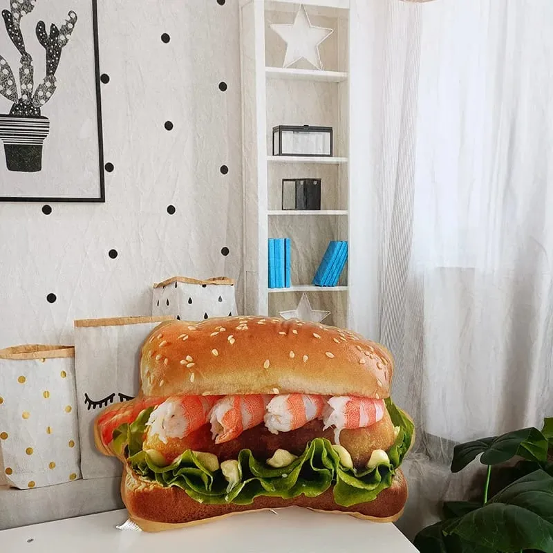 Plněný polštář na hamburger s přikrývkou a polštářkem 2v1 — image 17