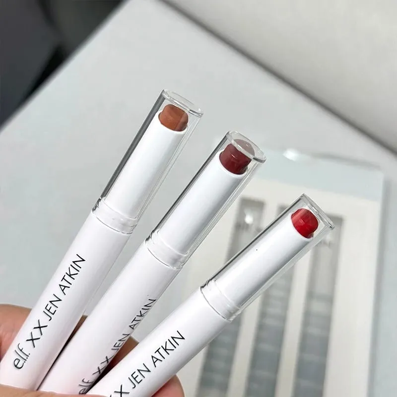 Elf Celebrity Limited Co-branded Double-ended Smooth Lip Liner Peptide Lipstick Lip Balm Liquid Blush Let-at påføre Blush Stick