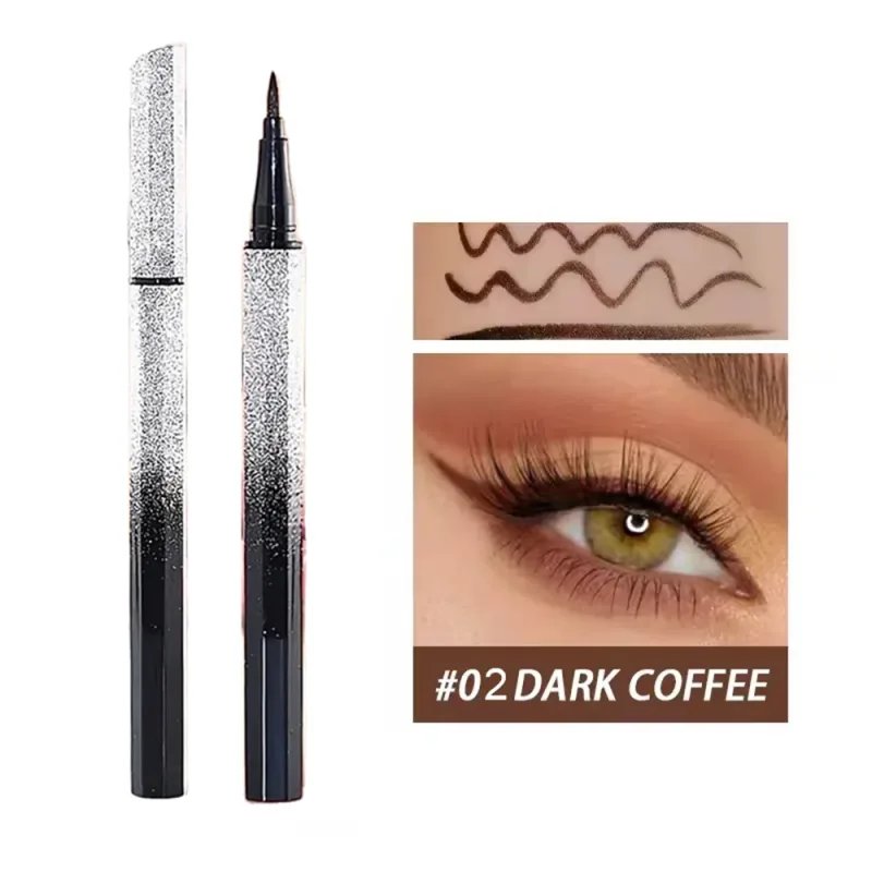 Starry Eyeliner Pen Waterproof & Smudge-Proof Quick-Dry Long-Lasting Matte Finish Multi-Look Eye Makeup Safe for All Skin Types