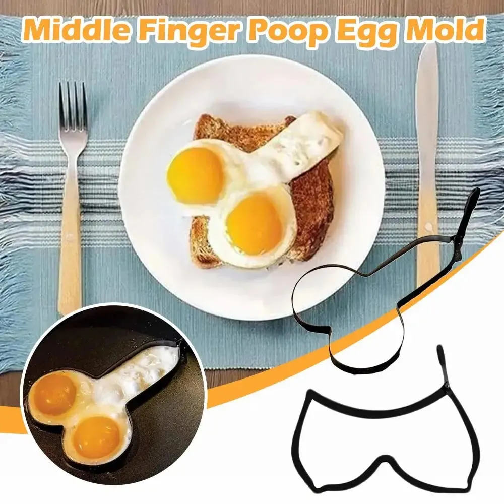 Nerezová forma na smažená vejce Palačinkovač Snídaně Pečení Kroužky na omeletu Nástroje na vaření Kuchyňské doplňky Gadget — image 3