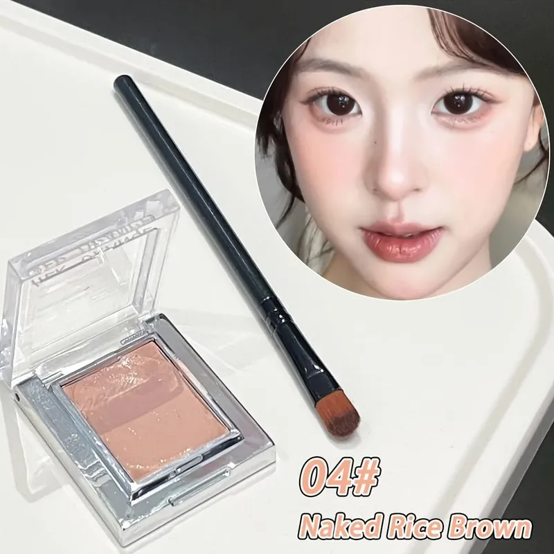 Herorange Misty Matte Cream Blush avec ensemble de pinceaux de maquillage Texture mate à faible saturation éclaircit la peau pour créer des looks de maquillage charmants — image 9