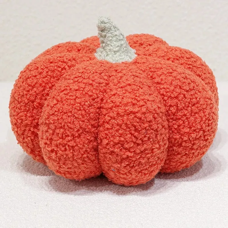 Mehrfarbiges Kürbis-Plüschkissen, weich gefülltes Kürbiskissen, Heimdekoration, süßes Plüschtier, Halloween-Geschenk, Nachttischkissen