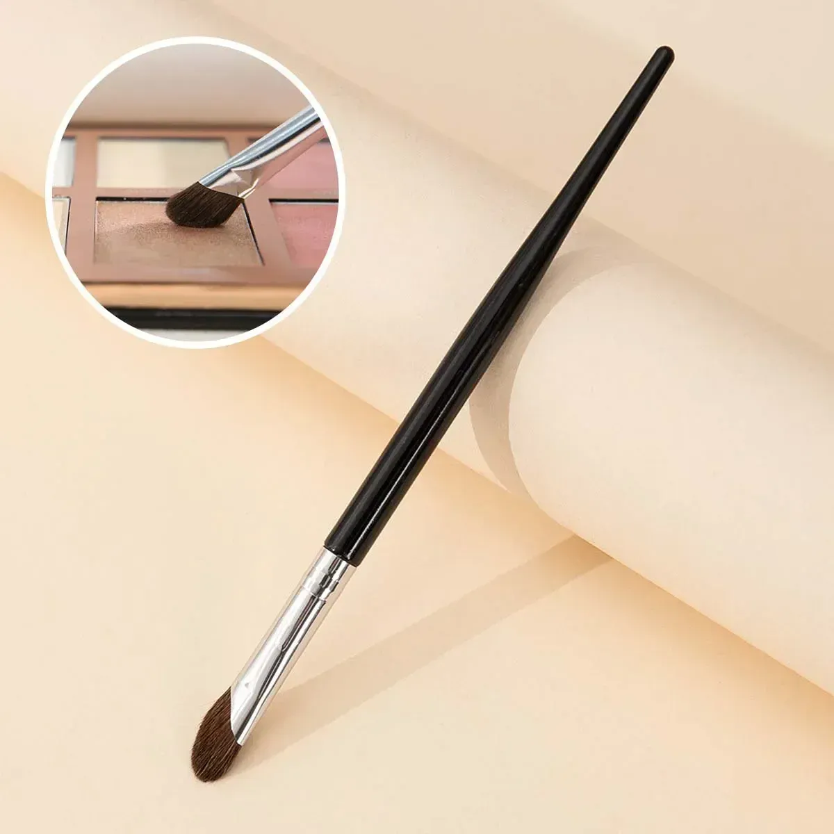 1 sztuk pędzel do cieni do nosa kątowy kontur pędzle do makijażu bronzer do twarzy nos sylwetka cień do powiek kosmetyczne mieszanie narzędzie do makijazu — image 3