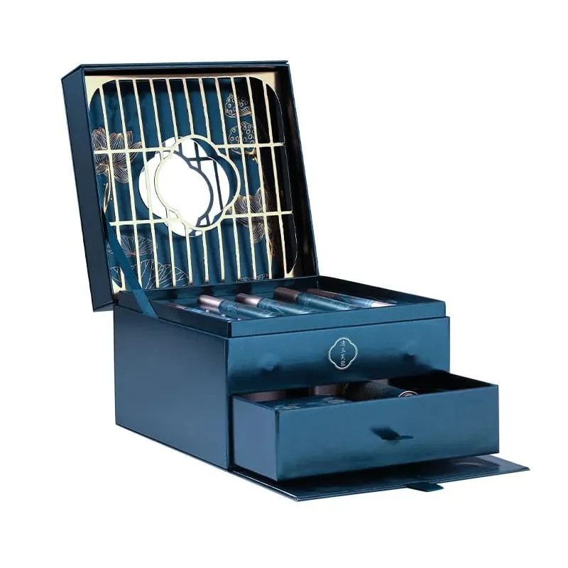 Coffret de maquillage en Jade Hibiscus de Style chinois, dix pièces, cadeau d'anniversaire, rouge à lèvres sculpté, ensemble de maquillage pour cosmétiques, 10 pièces/ensemble — image 7
