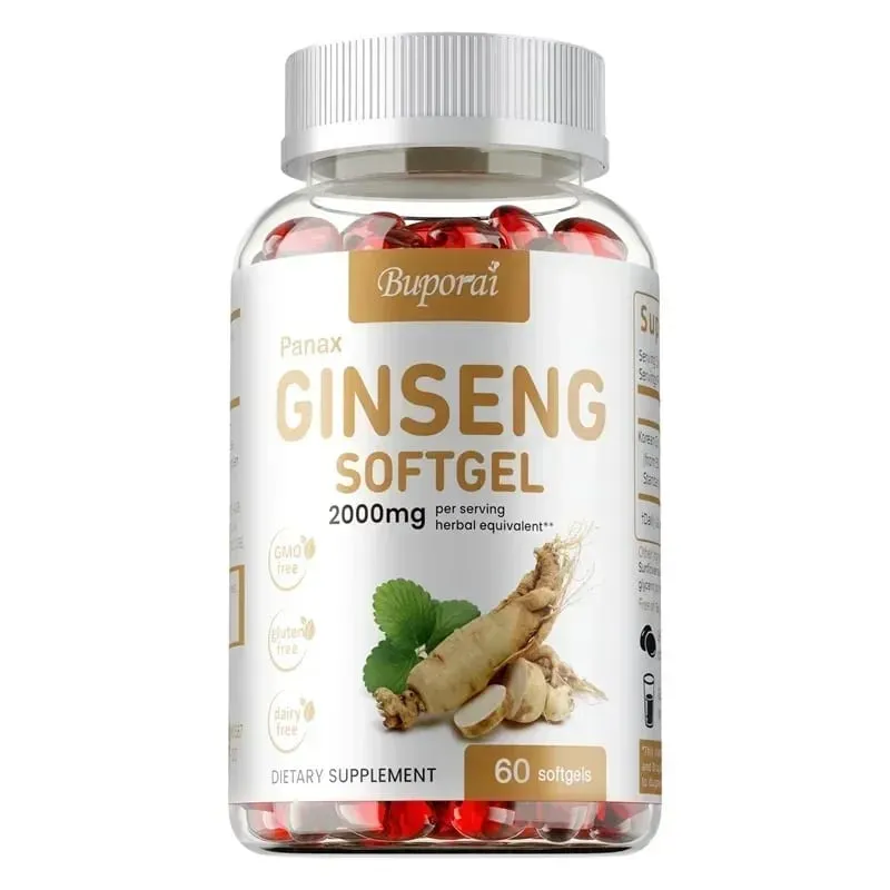 Panax Ginseng-capsules Ginseng-wortelextract ondersteunt energiesterkte en krachtprestaties bij vrouwen en mannen — image 10