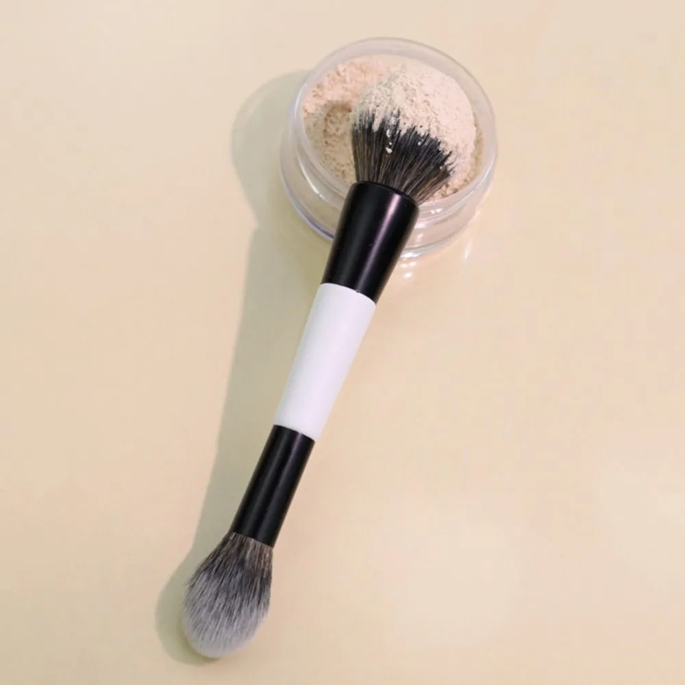 Pincel de rosto duplo f4, pincel multifuncional de alta cobertura para maquiagem, cosméticos, pó, blush, ferramentas de maquiagem