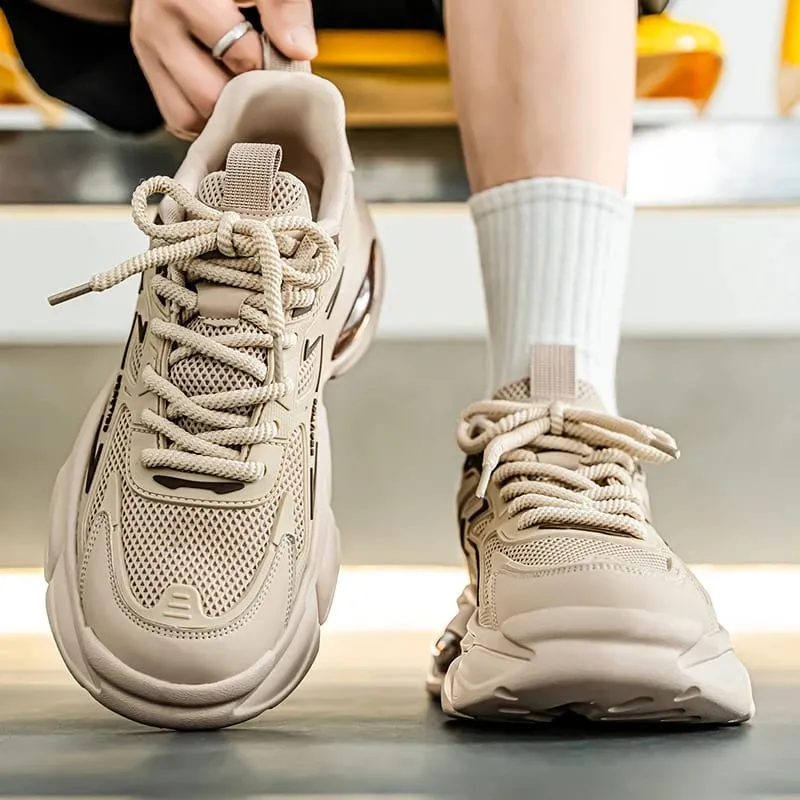 Men's casual sneakers spring summer breathable soft-sole anti-slip outdoor running shoes fashion students Joker tide sports shoe — image 7