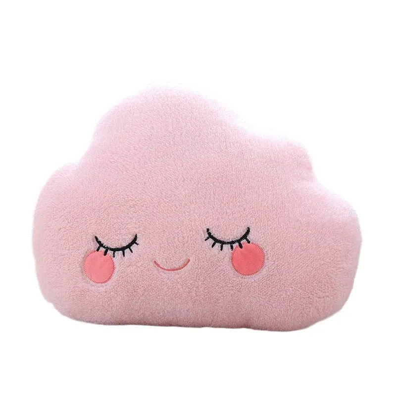 Fantastik Yıldız Bulut Ay Gökkuşağı Peluş Yastık Dolması Gökyüzü Doğal Yastık Sarı Pembe Mavi Utangaç Duygu Peluş Dekorasyon Hediye