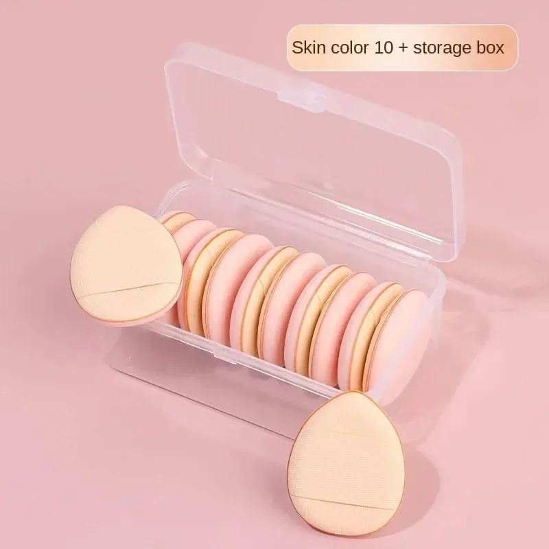 10Pcs Mini Finger Puff Foundation Kleine Luft Kissen Pulver Schwamm Gesicht Concealer BB Creme Kosmetik Applikator Make-Up-Tools — image 9