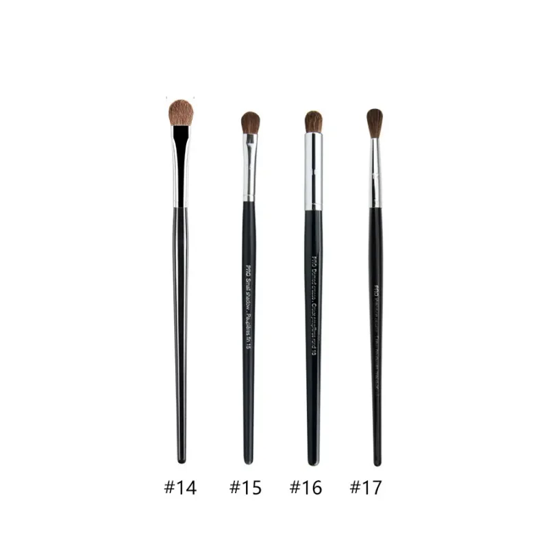 4 stk/sæt Pro Allover øjenskygge makeup børster Læbebryn Precision Concealer Blending Kuppelformet krøllet Smudge Highlight Make Up Brush — image 10