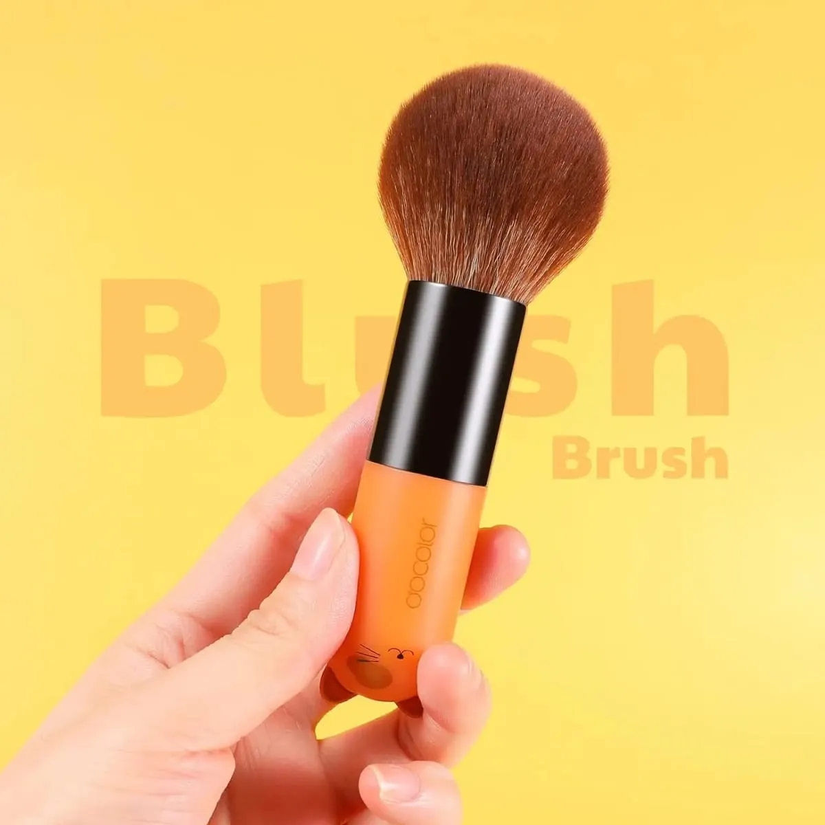 Docolor Makeup Foundation Børster Sødt tegneserieansigt Kabuki Blush Powder Contour Fan Makeup Børste Syntetiske hår Makeup Værktøj — image 3
